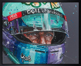 The Better Prospect (Daniel Ricciardo) - Canvas - Artist proof Black Framed - Framed Box Canvas