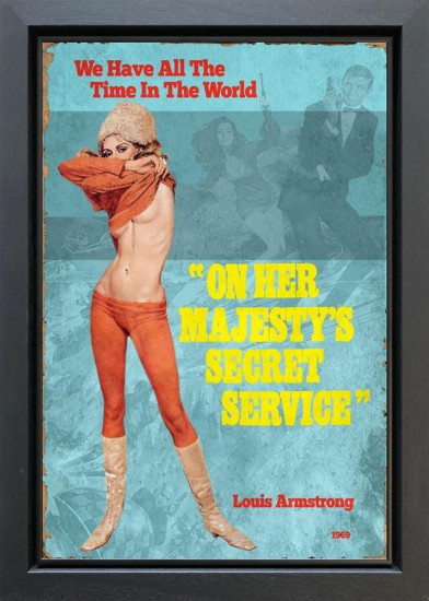 1969 - On Her Majestys Secret Service - Original - Black Framed