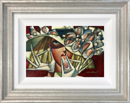 Blue Oyster Lover - Original - Framed