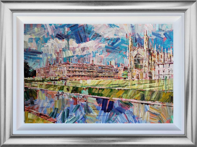 Cambridge Punters - Original - Framed