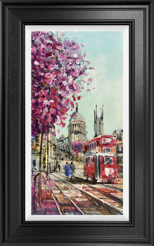 Catching The Routemaster - Original - Framed