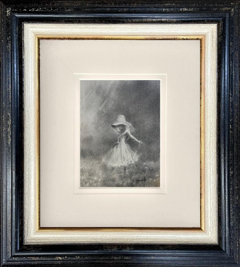 Clara - Original Study - Framed