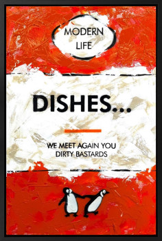 Dishes... - Original - Framed