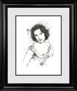 Elizabeth Taylor - Original - Black Framed