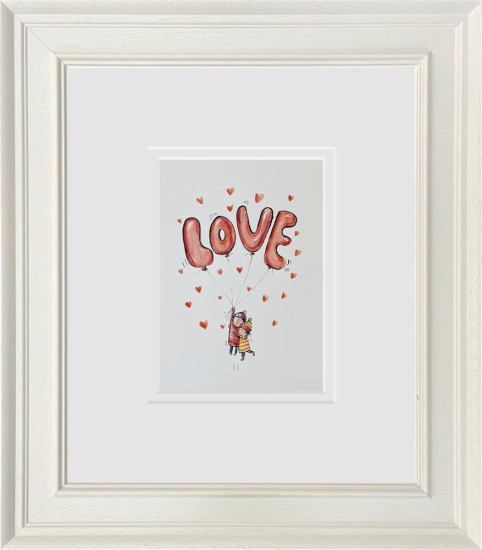 Floating In Love - Sketch - Original - Framed