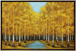 Golden Reflections - Original - Framed