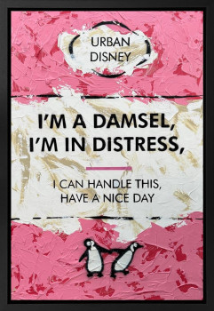 I'm A Damsel - Original - Framed