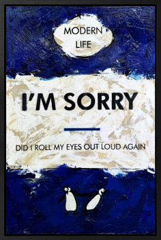 I'm Sorry - Original - Framed