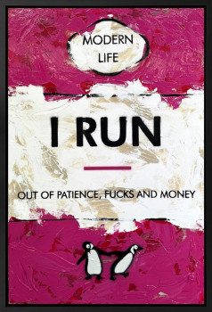 I Run - Original - Framed