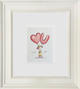 Love You - Sketch - Original - Framed