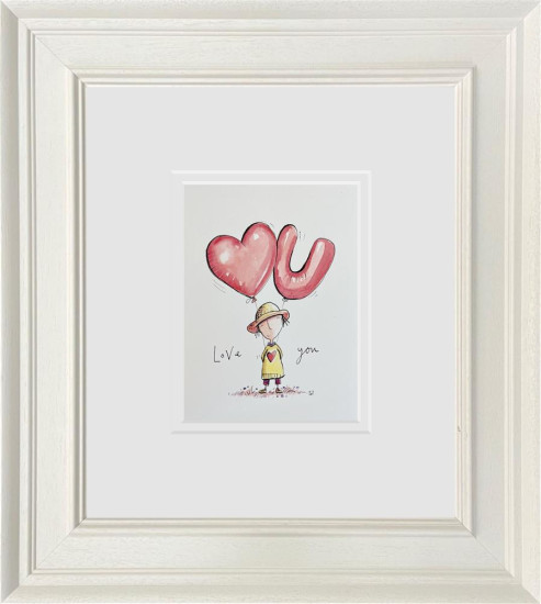 Love You - Sketch - Original - Framed