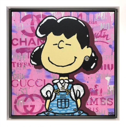 Luxury Lucy - Original - White Framed