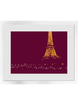 Parisian Nights - White Framed