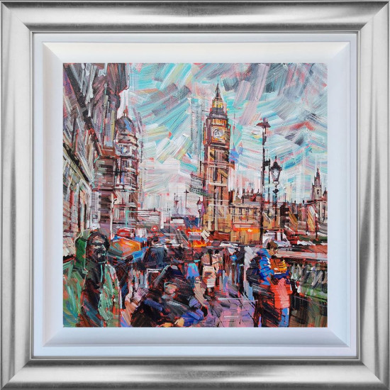 Rainy Days in London - Original - Framed