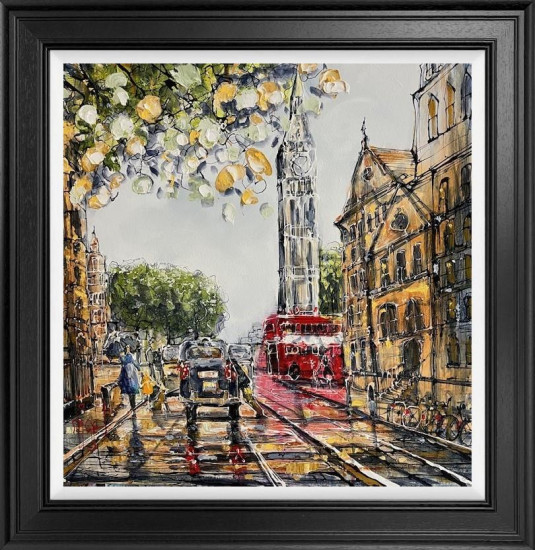 The Bus Home - Original - Black Framed