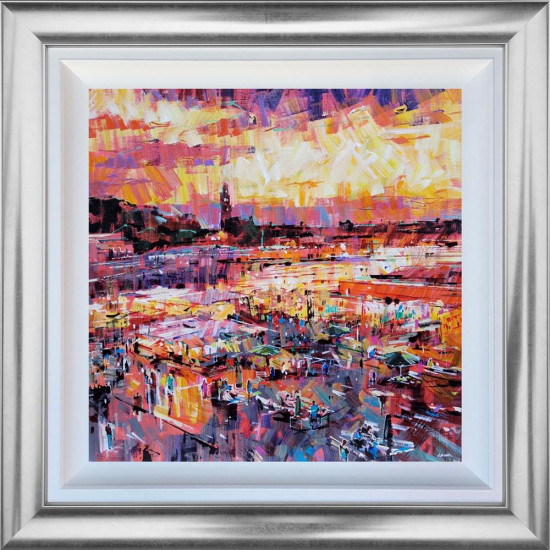 The Golden Market - Original - Framed