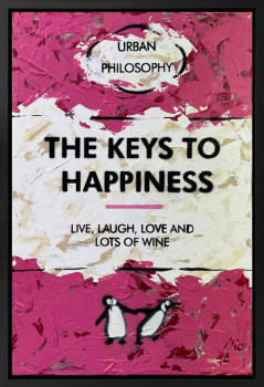 The Key To Happiness - Original - Framed