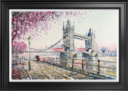 Towers Under The Blossom - Limited Edition - Black Framed