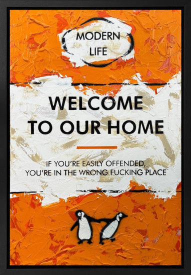 Welcome To Our Home - Original - Framed