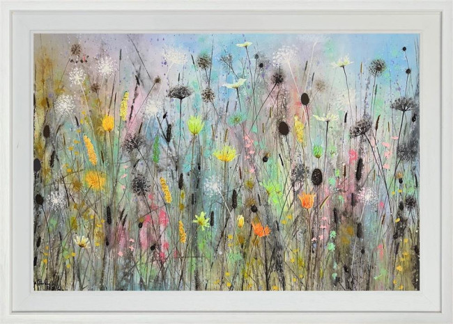 Wildflower Heavan - Original - White Framed