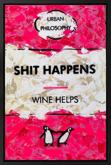 Wine Helps - Original - Framed