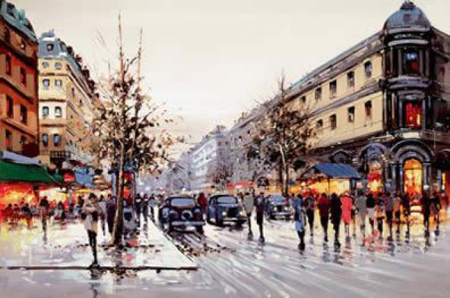 Afternoon In Paris - Canvas - Board Only