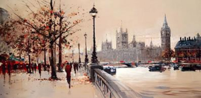 The Embankment (London) - Framed