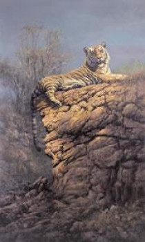 Majestic Pose - Tiger - (Canvas) - With slip