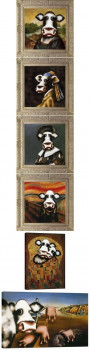 The Great Moosters - Set Of 6 - Framed