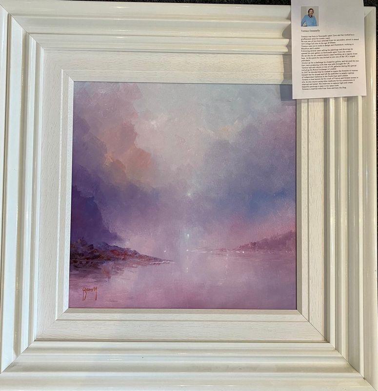 Purple Haze - Original - White Framed by Terry Donnelly